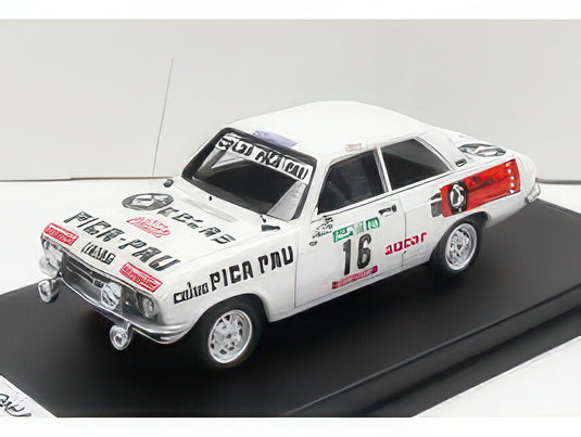 OPEL ASCONA (night version) N 16 RALLY PORTUGAL 1976 S.MENDES J.NOBRE WHITE/TROFEU 1/43ミニカー