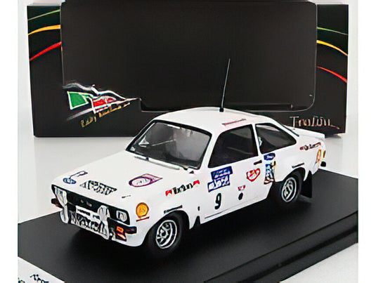 FORD ENGLAND  ESCORT MKII (night version) N 9 RALLY 1000 LAKES 1976 A.VATANEN  A.AHO  WHITE RED/Trofeu 1/43ミニカー