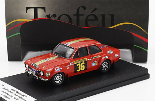 【予約】FORD ESCORT MKI N 36 ラリー サンレモ 1970 D.サットン P.オゴーマン レッド/ Trofeu 1/43 150台限定ミニカー
