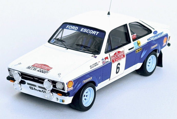 【予約】2026年発売予定FORD ENGLAND ESCORT MKII ナイトバージョン 6号車 1977年 ラリー SANREMO B.WALDEGAARD H.THORZELIUS ホワイト/ブルー/ Trofeu 1/43 150台限定