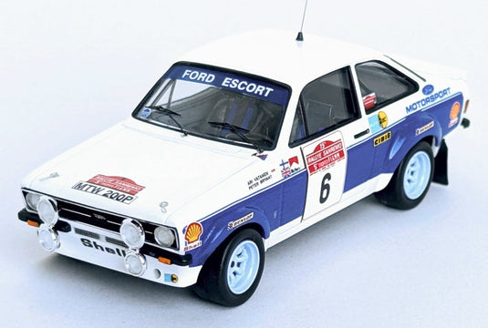 【予約】2026年発売予定FORD ENGLAND ESCORT MKII ナイトバージョン 6号車 1977年 ラリー SANREMO B.WALDEGAARD H.THORZELIUS ホワイト/ブルー/ Trofeu 1/43 150台限定