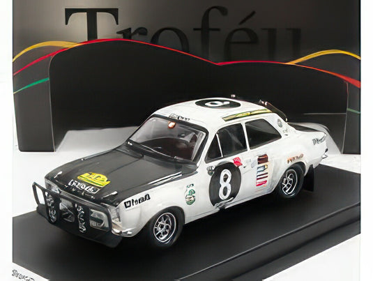 FORD ENGLAND ESCORT MKI (night version) N 8 RALLY EAST AFRICAN SAFARI 1971 H.MIKKOLA G.PALM WHITE MATT BLACK/TROFEU 1/43ミニカー