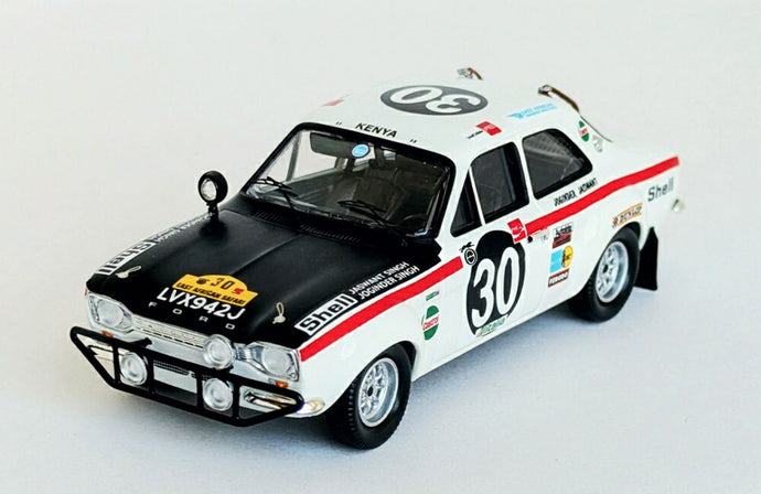 【予約】FORD ESCORT MKI N 30 ラリー イーストアフリカン サファリ 1971 J.シン J.シン ホワイト ブラック/ Trofeu 1/43 150台限定ミニカー