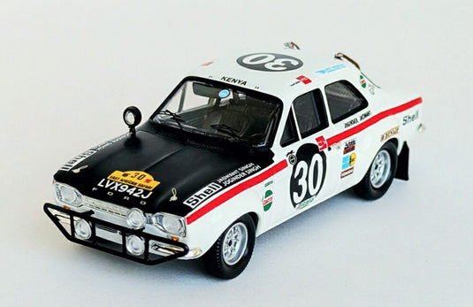【予約】FORD ESCORT MKI N 30 ラリー イーストアフリカン サファリ 1971 J.シン J.シン ホワイト ブラック/ Trofeu 1/43 150台限定ミニカー
