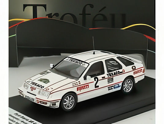 FORD ENGLAND シエラ XR 4x4 N 2 スティグ ブロンキスト ブルーノ ベルグランド ラリー スウェーデン 1987 ホワイト レッド/ Trofeu 1/43 150台限定ミニカー