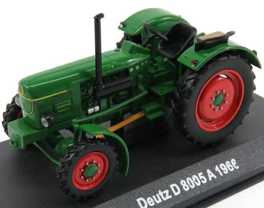 DEUTZドイツ D8005A トラクター 1966 グリーン レッド TRACTOR-HACHETTE-COLLECTION - FARM TOYS / EDICOLA 1/43 ミニカー