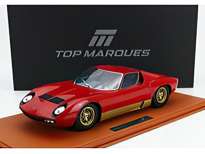 【予約】2025年発売予定LAMBORGHINI  MIURA SV 1971  ROSSO CORSA  RED/TOPMARQUES COLLECTION 1/12ミニカー