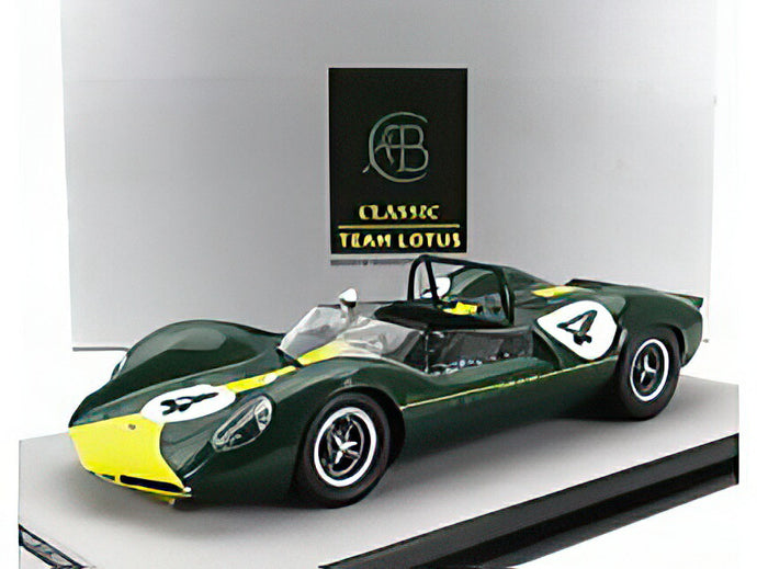 LOTUS  TYPE 30 N 4 OULTON PARK TT 1965 JIM CLARK  GREEN YELLOW/Tecno 1/18ミニカー