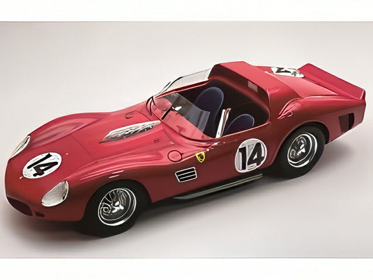 【予約】12月以降発売予定FERRARI 330 TRI LM SPIDER 4.0L V12 TEAM SPA FERRARI SEFAC N 14 TEST 24h ル マン 1962 マイク パークス ジャンカルロ バゲッティ ウィリー メレーズ レッド/ Tecno 1/18 ミニカー