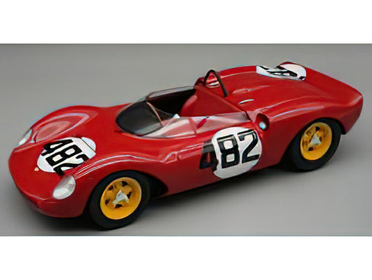 【予約】12月以降発売予定FERRARIフェラーリ 206SP DINO SPIDER TEAM SCUDERIA FERRARIフェラーリSEFAC N 482 WINNER CESANA SESTRIERE 1965 LUDOVICO SCARFIOTTI  RED/Tecno 1/18ミニカー