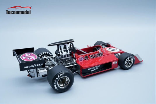 MARCH - F1 731 FORD N 14 BRITISH GP 1973 ROGER WILLIAMSON - RED BLACK /Tecnomodel 1/18ミニカー