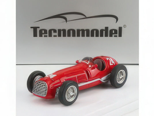 FERRARI  F1  125 N 24 SANREMO GP 1950 LUIGI VILLORESI  RED/TECNOMODEL 1/43ミニカー