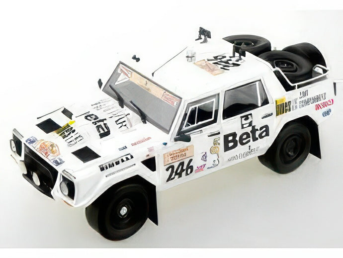 【予約】LAMBORGHINI LM002 PICKUP N 246 RALLY PARIS DAKAR 1988 A.BARENGHI T.RAMU WHITE/TOPMARQUES 1/18ミニカー