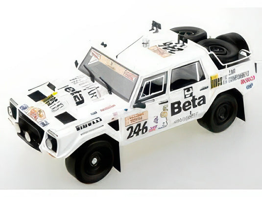 【予約】LAMBORGHINI LM002 PICKUP N 246 RALLY PARIS DAKAR 1988 A.BARENGHI T.RAMU WHITE/TOPMARQUES 1/18ミニカー