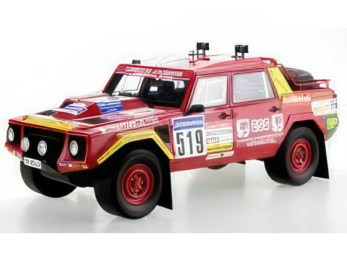 【予約】LAMBORGHINI LM002 PICKUP N 519 RALLY PARIS DAKAR 1988 JO.COUCET M.KERZEN RED/TOPMARQUES 1/18ミニカー