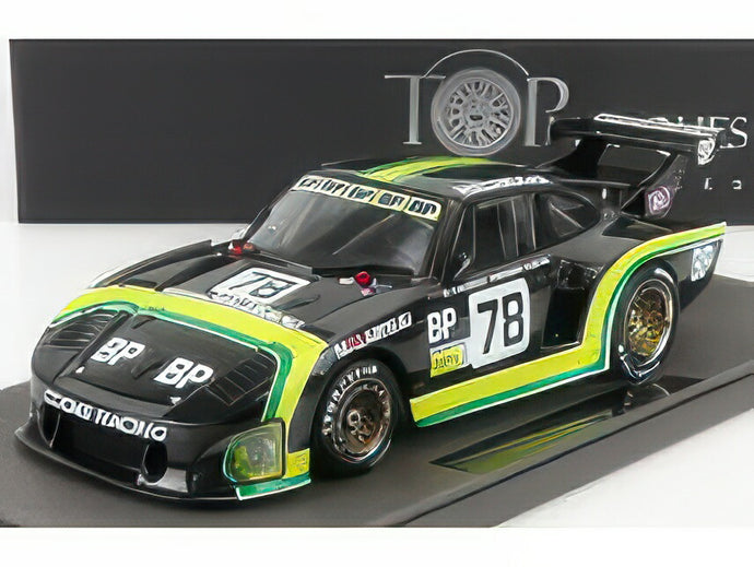 PORSCHE 935K3 COKE RACING BP N 78 5th 24h LE MANS (2nd CLASS) 1982 D.SNOBECK F.SERVANIN R.METGE BLACK YELLOW/TOPMARQUES 1/18ミニカー