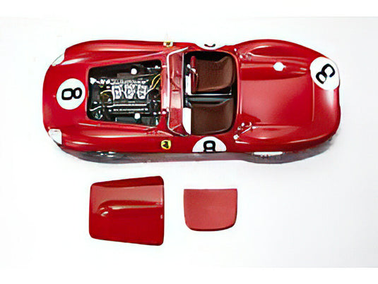 【予約】2025年発売予定FERRARI  315S SPIDER TEAM SCUDERIA FERRARI N 8 24h LE MANS 1957 LEWIS EVANS  MARTINO SEVERI  RED/TOPMARQUES COLLECTION 1/18ミニカー