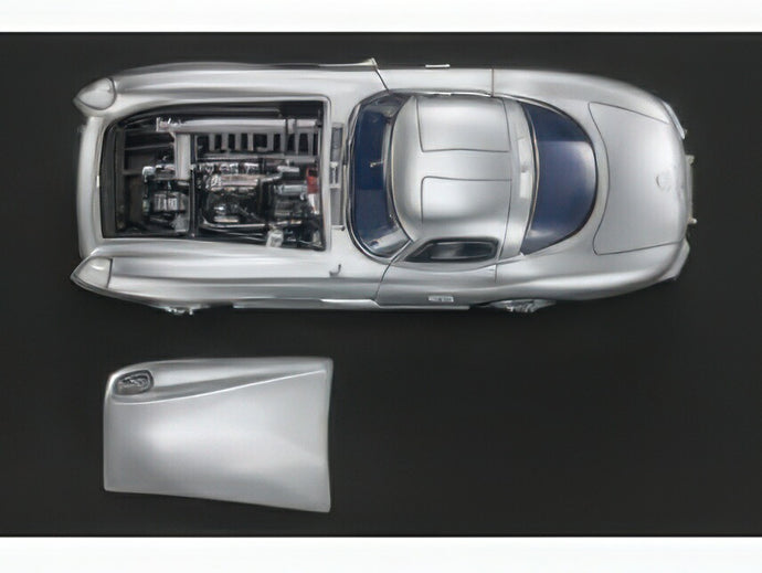 【予約】2025年発売予定MERCEDES BENZ  SLCLASS 300SLR COUPE UHLENHAUT 1955 BLUE INTERIOR  SILVER/TOPMARQUES 1/18ミニカー