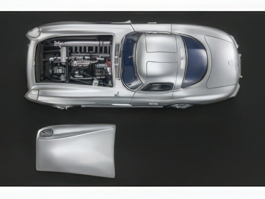 【予約】2025年発売予定MERCEDES BENZ  SLCLASS 300SLR COUPE UHLENHAUT 1955 BLUE INTERIOR  SILVER/TOPMARQUES 1/18ミニカー