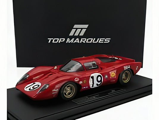 FERRARI 312P クーペ チームSEFAC 19号車 ルマン24時間 ダーティ仕様 1969 C.Amon P.Schetty レッド/ TOPMARQUES COLLECTION 1/18 ミニカー