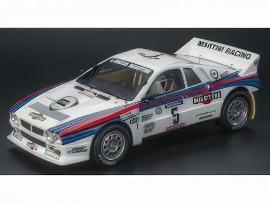 【予約】2025年10-12月以降発売予定LANCIA - 037 MARTINI RACING N 5 WINNER RALLY TOUR DE CORSE 1984 MARKKU ALEN - ILKKA KIVIMAKI - WHITE RED BLUE/TOPMARQUES COLLECTION 1/43ミニカー