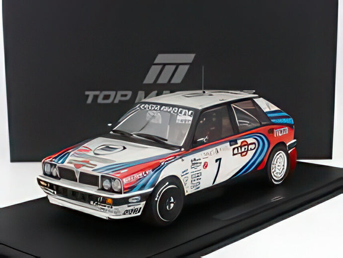【予約】12月以降発売予定LANCIA デルタ HF インテグラーレ Martini 16V 7号車 優勝 ラリーモンテカルロ 1990 D.オリオール B.オッチェリ ホワイトレッドブルー/ TOPMARQUES COLLECTION 1/12 ミニカー