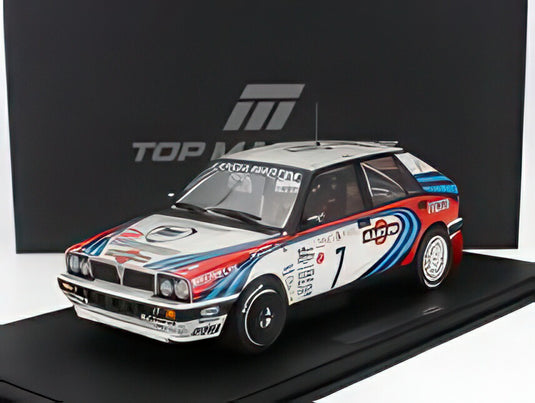 【予約】12月以降発売予定LANCIA デルタ HF インテグラーレ Martini 16V 7号車 優勝 ラリーモンテカルロ 1990 D.オリオール B.オッチェリ ホワイトレッドブルー/ TOPMARQUES COLLECTION 1/12 ミニカー