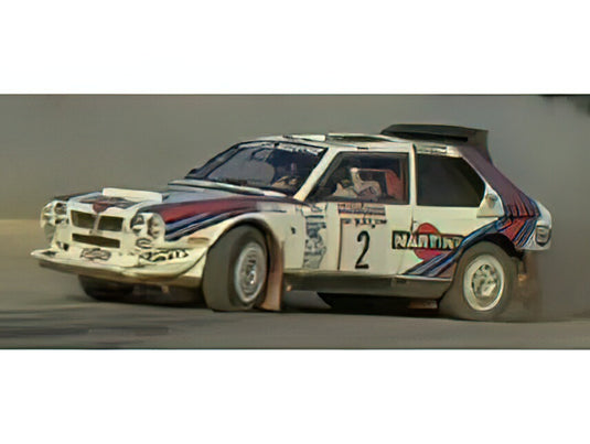 【予約】2025年発売予定LANCIA デルタ S4 マルティーニ・レーシングチーム 2号車 1986年サンレモラリー優勝 ドライバー:マルク・アレン/イルッカ・キビマキ ホワイト/ブルー/レッド/TOPMARQUES 1/12ミニカー