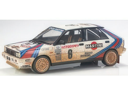 【予約】2025年発売予定LANCIA デルタ 4WD マルティーニ・レーシングチーム 6号車 1987年モンテカルロラリー優勝 汚れ再現バージョン ドライバー:ミキ・ビアシオン/ティツィアーノ・シビエロ ホワイト/レッド/ブルー/TOPMARQUES 1/12ミニカー