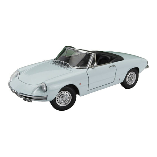 Alfa Romeoアルファロメオ Duetto Spider 1600 Coda Tonda 1966 ライトブルー 750台限定 / TOURING MODELCARS 1/18 ミニカー