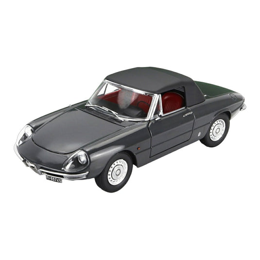 Alfa Romeoアルファロメオ Duetto Spider 1600 Coda Tonda 1966 グラファイトグレー 650台限定 / TOURING MODELCARS 1/18 ミニカー