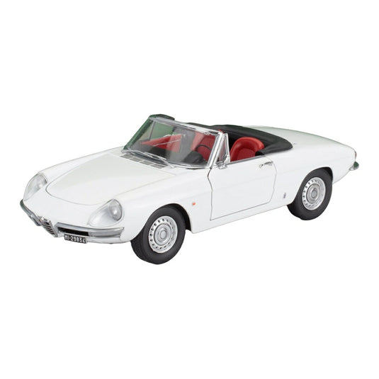 Alfa Romeoアルファロメオ Duetto Spider 1600 Coda Tonda 1966 ホワイト 600台限定 / TOURING MODELCARS 1/18 ミニカー