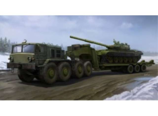 MAZ-537G 後期生産型 with CHMZAP-9990 セミトレーラー/ Trumpeter 1/35 模型 プラモデルキット