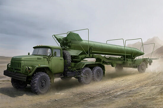 ソビエト ZIL-131V 牽引 2T3M1 トレーラー with 8K14 ミサイル/ Trumpeter 1/35 模型 プラモデルキット