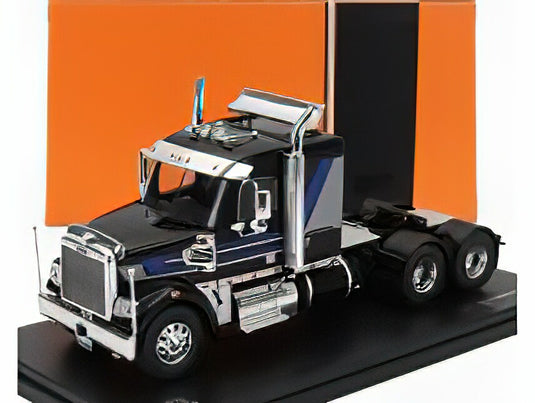 FREIGHTLINER CORONADO TRACTOR TRUCK 3-ASSI 2012 BLACK BLUE/IXO 1/43ミニカー