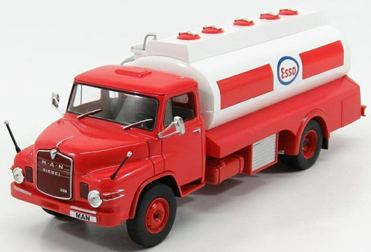 MANマン 676 DIESELディーゼル タンク トラック ESSOエッソ 1952 レッド ホワイト / EDICOLA 1/43 ミニカー