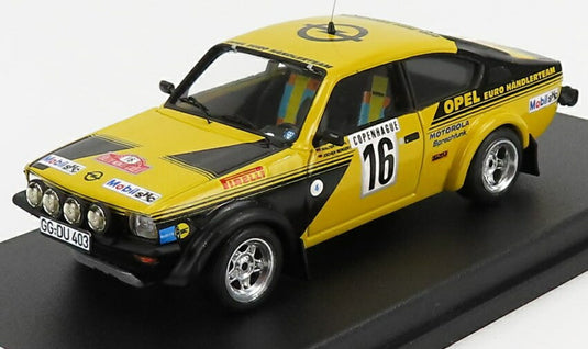 【予約】OPEL KADETT C GT/E N16 モンテカルロラリー4位 1976 ヴァルターロール ヨッヘンベルガー イエローブラック/ Trofeu 1/43 150台限定ミニカー