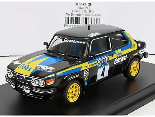 サーブ 99 N 4 2nd ラリーRACロンバード 1976 S.BLOMQVIST H.SYLVIAN ブラック イエロー/ Trofeu 1/43 150台限定ミニカー
