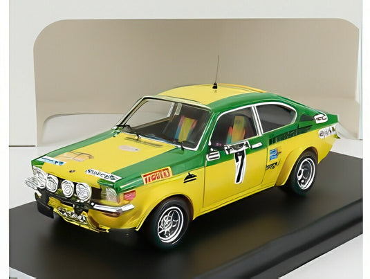 【予約】OPEL KADETT GT/E N7 ヘッセンラリー優勝 1976 W.スモレイ C.ガイストドルファー イエローグリーン/ Trofeu 1/43 150台限定ミニカー