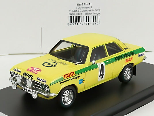 オペル アスコナ A N 4 ウィナー ラリーリュッセルスハイム 1973 W.ROHRL J.BERGER イエロー グリーン/ Trofeu 1/43 150台限定ミニカー