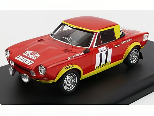 【予約】FIAT 124 ABARTH N 11 ラリー TAP 1974 S.バルバジオ P.ソダーノ レッド イエロー/ Trofeu 1/43 150台限定ミニカー