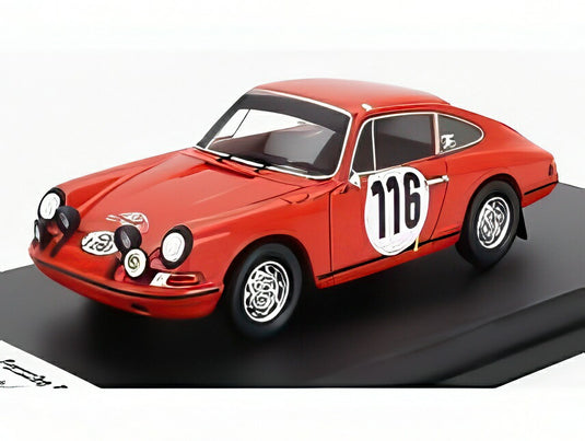 PORSCHE 911T クーペ ナイトバージョン N 116 2位 モンテカルロ 1968 P.TOIVONEN オレンジ 150台限定/ Trofeu 1/43 ミニカー