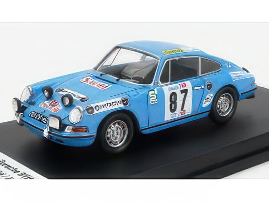 PORSCHE 911L COUPE (night version) N 87 RALLY TAP 1971 G.SALVI J.ARNAUD LIGHT BLUE/TROFEU 1/43ミニカー