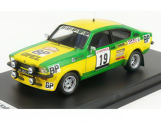OPEL KADETT GT/E TEAM BP N 19 RALLY TOUR DE CORSE 1976 J.L.CLARR J.F.FAUCHILLE YELLOW GREEN/TROFEU 1/43ミニカー