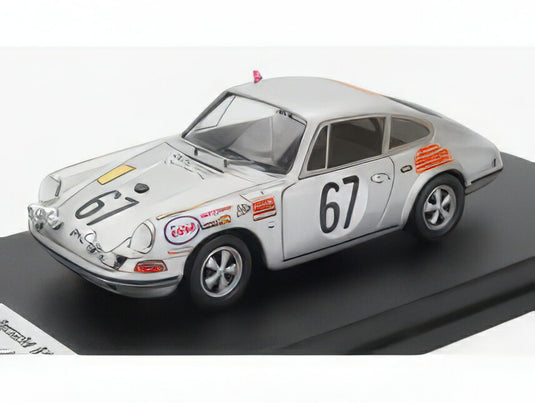 PORSCHE - 911S TEAM J.FARJON N 67 24h LE MANS 1969 PHILIPPE FARJON - JACKY DECHAUMEL - SILVER/Trofeu 1/43ミニカー 150台限定