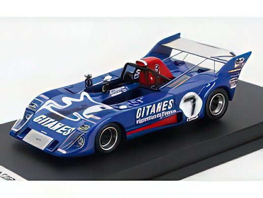 LOLA  T282 SPIDER TEAM EQUIPE GITANES N 7 24h LE MANS 1973 JEAN LOUISLAFOSSE  REINE WISSELL  HUGHES DE FIERLANDT  BLUE/Trofeu 1/43ミニカー
