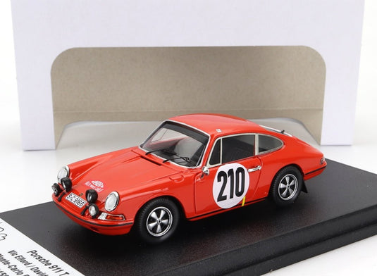 【予約】Porscheポルシェ 911T クーペ 優勝 ナイトバージョン N 210 モンテカルロラリー 1968 150台限定 / TROFEU 1/43 ミニカー
