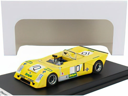 CHEVRON - B23 N 10 3rd RALLY VILA REAL 1973 JORGE DE BAGRATION - YELLOW/TROFEU 1/43ミニカー