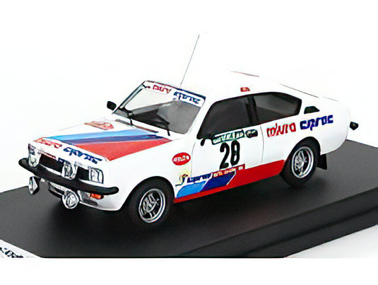 OPEL  KADETT GT/E (night version) N 28 RALLY PORTUGAL 1981 JOACHIM MOUTINHO  PINA DE MORAIS  WHITE RED BLUE/Trofeu 1/43ミニカー