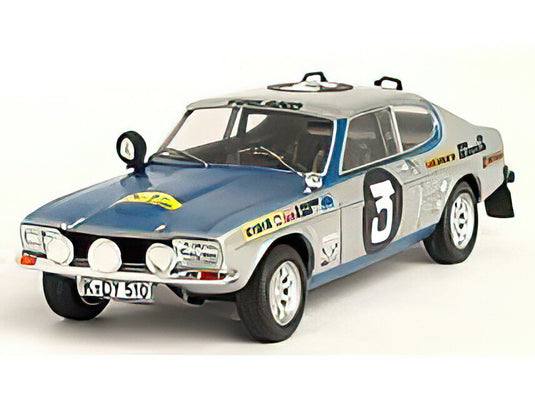FORD ENGLAND CAPRI 2600 N3 東アフリカサファリラリー 1970 ラウノアルトネン ピーターフース グレーメタリックブルー/ Trofeu 1/43 150台限定ミニカー